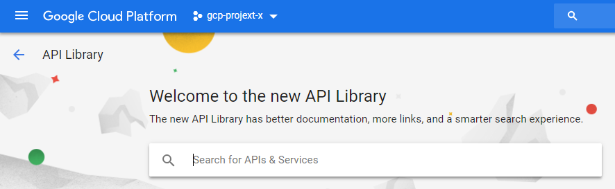GCloud API Library Search