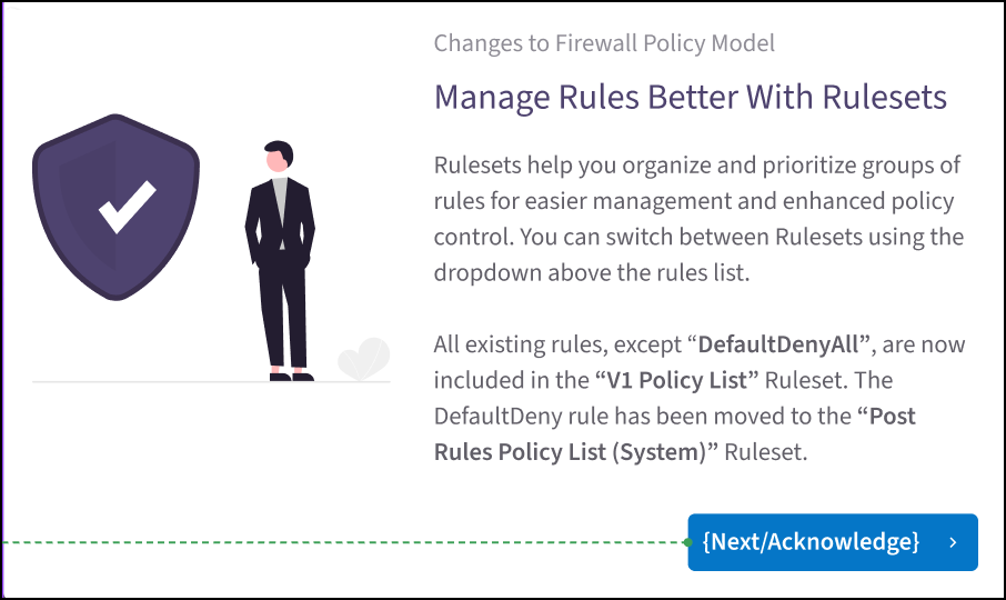 Distributed Cloud Firewall Rulesets Splash Screen