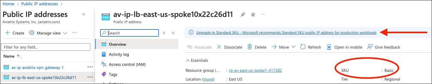 migrate lb sku2