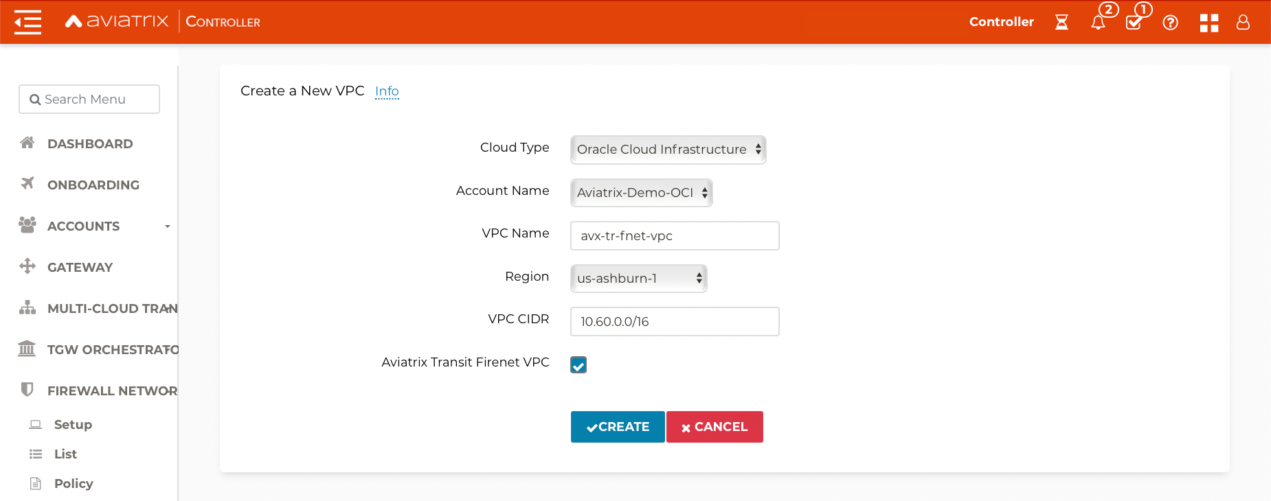 Transit Workflow for OCI Documentation