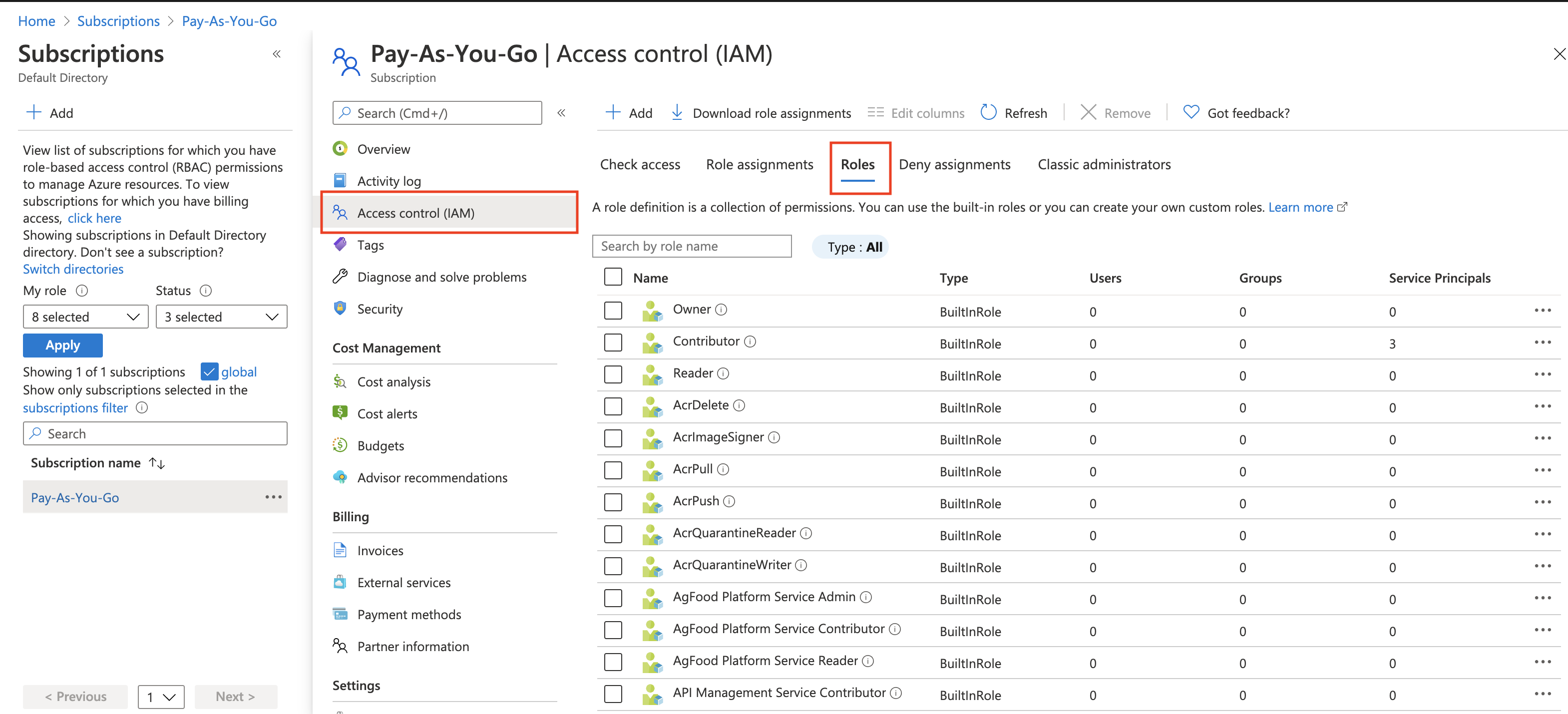 Use Azure IAM Custom Role :: Documentation