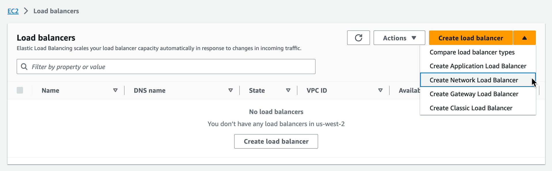 Create Load Balancer