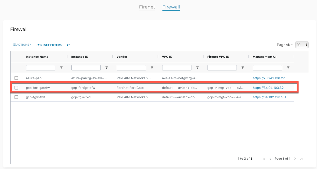 gcp FortiGate launch instance