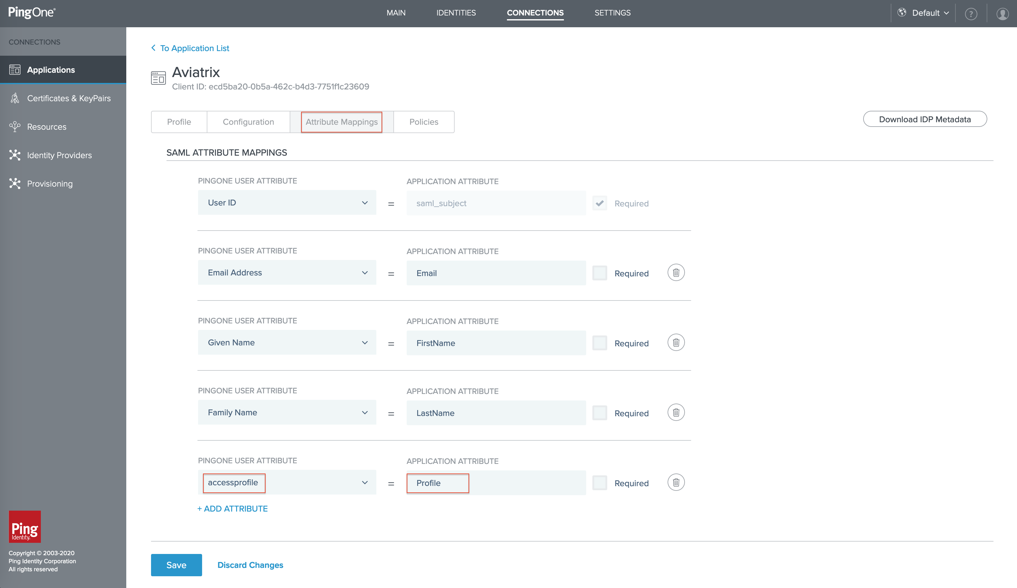 pingone_idp_saml_attribute_mapping