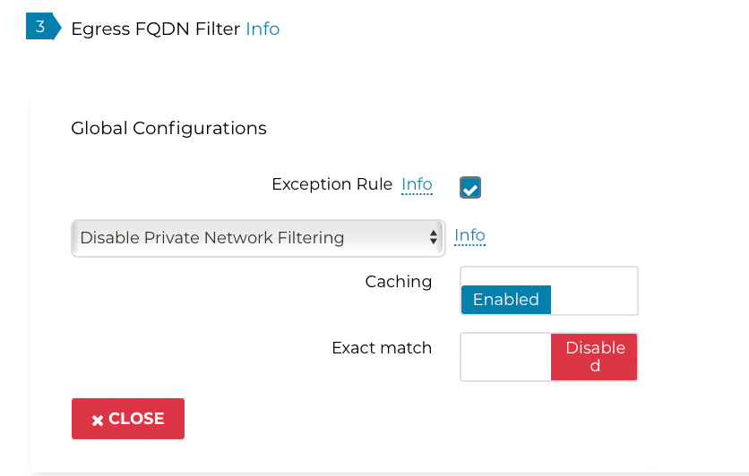 fqdn rule disable